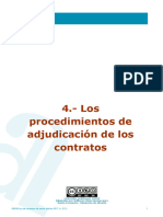 Los Procedimientos de Adjudicación de Los Contratos