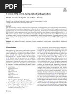 A Review of PID Control Tuning Methods and Applications