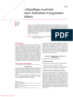 Scoliose Idiopathique en Période de Croissance. Indications Et Programmes Thérapeutiques