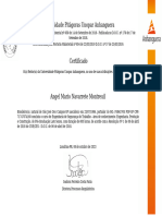 Certificado de Post Graduação