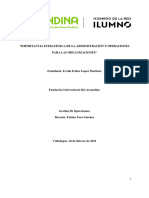 Eje1 Desarrollo de La Actividad ENSAYO GESTION - ADMON DE OPERACIONES