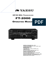 YAESU FT 2000 User Manual