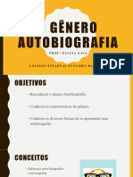 O Gênero Autobiografia