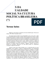 RAÍZES DA DESIGUALDADE BRASILEIRA - Teresa Sales