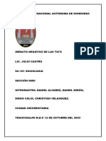 Diego Calix SC-101 IMPACTO NEGATIVO DE LAS TIC'S
