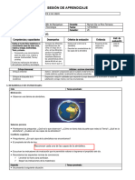 Sesión de Aprendizaje La Atmosfera y Sus Capas