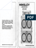 Amplificateur HINSLEY MS100 II