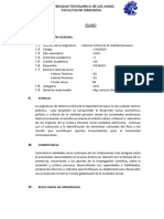 Ii Ciclo CG16023 Historia Critica de La Realidad Peruana