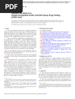 Copper-Accelerated Acetic Acid-Salt Spray (Fog) Testing (CASS Test)