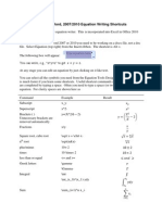 Equation Writing