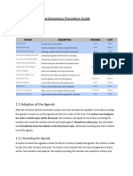 Parliamentary Procedure Guide