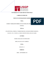 Citación Por La Prensa y Debido Proceso Análisis Jurídico Desde El Caso No. 2791-17-EP de La Corte Constitucional Del Ecuador.