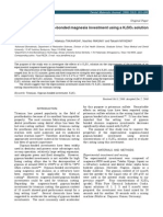 Properties of A Gypsum-Bonded Magnesia Investment Using A K SO Solution For Titanium Casting