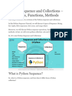 Python Sequence and Collections