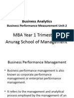 Business Performance Measurement U2