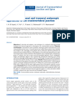 Combined Transnasal and Transoral Endoscopic Approaches To The Craniovertebral Junction