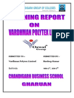 Vardhman Polytex Limited Bathinda by Hardeep For Mba