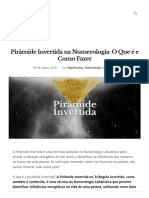 Pirâmide Invertida Na Numerologia