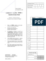 AL Chemistry 2000 Paper 1+2