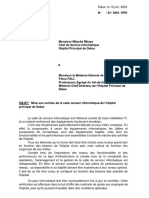 Mise en Niveau de La Salle Serveur de L'hopital Principal de Dakar