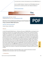 Reduction of Cost and Environmental Impact in The Treatment of Textile Wastewater Using A Combined MBBR-MBR System - PMC