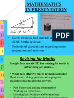 Year 11 Revision Support Evening 2019 Maths