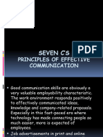 The Seven Cs of Communication