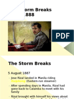 The Storm Breaks 1887-1888: Click To Edit Master Subtitle Style Jose Rizal's First Homecoming