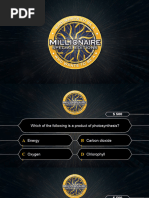 Who Wants To Be A Millionaire - Photosynthesis Revision