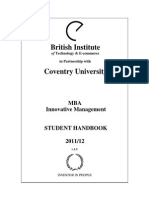 MBA Innovative Management Handbook May 2011