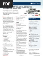 Allied Telesis GS980MX Series Datasheet