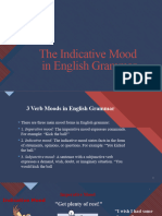 The Indicative Mood in English Grammar