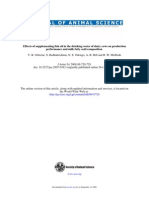 Performance and Milk Fatty Acid Composition Effects of Supplementing Fish Oil in The Drinking Water of Dairy Cows On Production