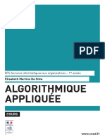 Algorithmique Appliquée 2940 COURS