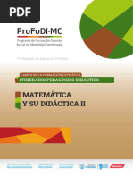 MATEMATICA Y SU DIDACTICA II 3anio Primaria