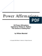 Power Affirmations: 162 Power Affirmations Inspired by Wallace D. Wattle's "The Science of Getting Rich"