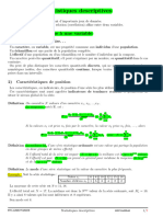 Cours Statistiques Descriptives