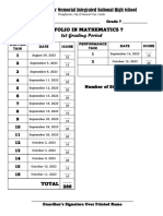 Portfolio in Math 1st Quarter