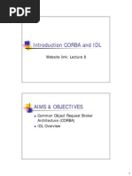 08 Introduction CORBA and IDL (To Use)