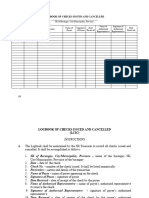 Logbook of Checks Issued and Cancelled