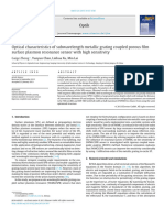 Optical Characteristics of Subwavelength Metallic - 2013 - Optik - International