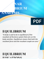 COPLANAR EQUILIBRIUM ANALYSIS Single and Composite Bodies