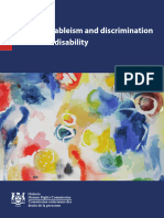 Policy On Ableism and Discrimination Based On Disability - Accessible - 2016