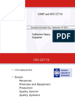 GMP and ISO 22716: Catherine Neary Inspector