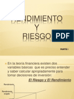 Rendimiento y Riesgo PARTE I