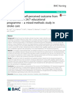 Nursing Staffs Self-Perceived Outcome From A Rehabilitation 24/7 Educational Programme - A Mixed-Methods Study in Stroke Care