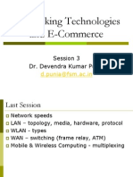 Networking Technologies and E-Commerce: Session 3 Dr. Devendra Kumar Punia