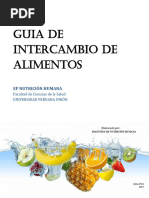 Guia de Intercambios Nutricion - UPeU - Con Alimentos Peruanos