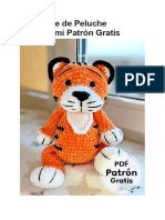 PDF Tigre de Peluche Amigurumi Patron Gratis