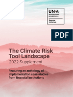 The Climate Risk Tool Landscape 2022 Supplement